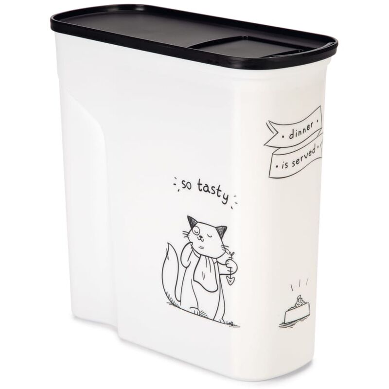

Curver Contenedor de comida para gatos Dinner is Served 6 L - Blanco