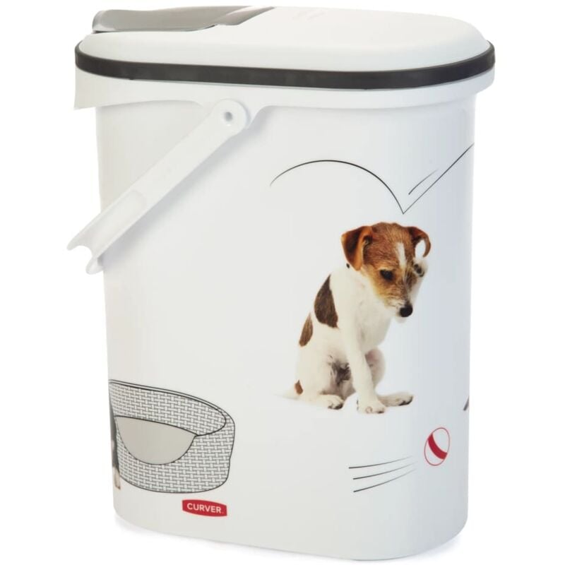 

Curver Contenedor de comida para perros 10 L - Blanco
