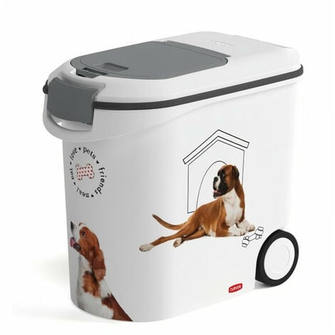 CURVER Conteneur à Croquettes Pour Chien - 6kg / 15L - Rangement Hermétique  Anti-Odeurs pour Nourriture pour Chiens 