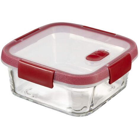 Curver Cook Recipiente de Vidrio para Alimentos con válvula, 0.7 L
