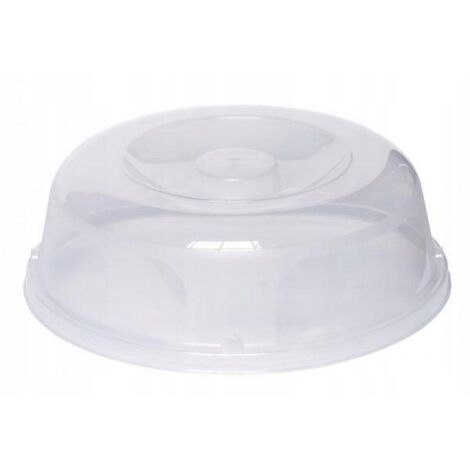 CURVER Couvre Assiette Micro-Ondes - Cloche Couvre-Plat - 27x27x8,9 cm - Transparent