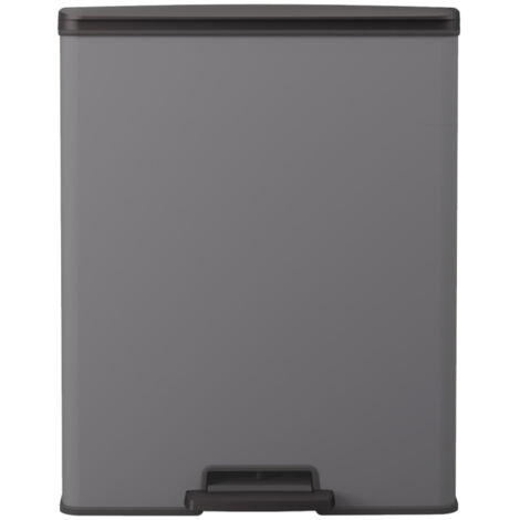 Curver Decobin Treteimer, 65 l, kühles Grau