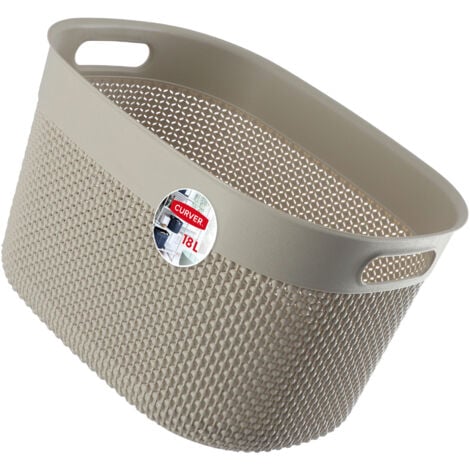 Curver Filo Behälter aus recyceltem Kunststoff 18L, Beige