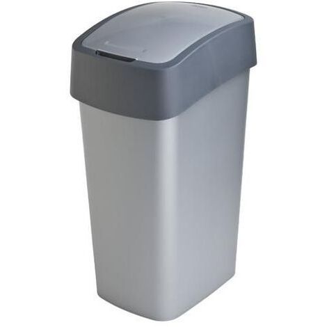 Curver Flip Bin 50 L Rectangulaire Graphite, Silver