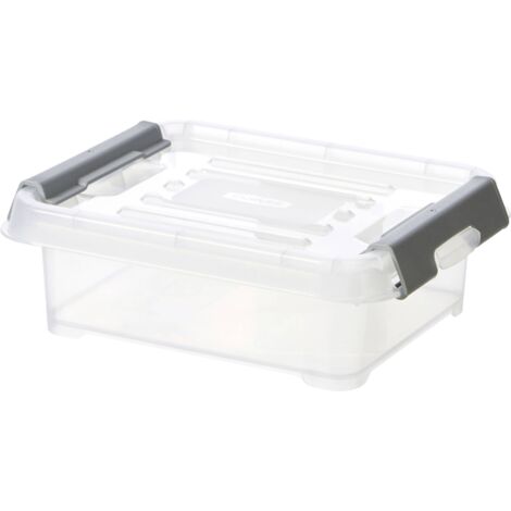CURVER HANDY BOX - PLUS 1,2L + CLIPS GRIS AVEC COUVERCLE
