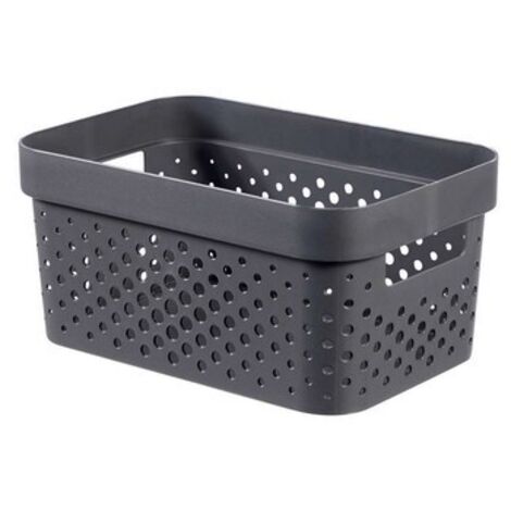 Curver Infinity 4.5L - Contenedor calado, gris, para almacenamiento