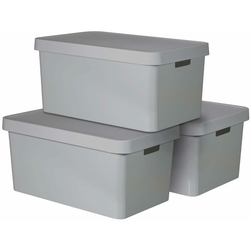 black storage box with lid