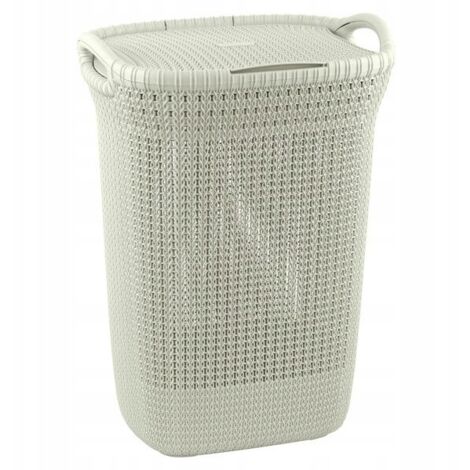 Curver Knit 57L Korb mit Deckel, creme