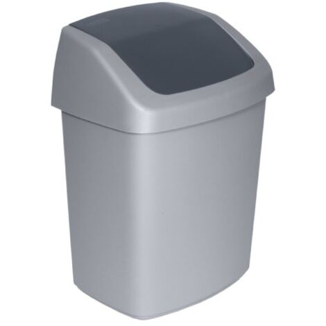 Curver kosz na śmieci 15l /ciemnoszary/ srebrny