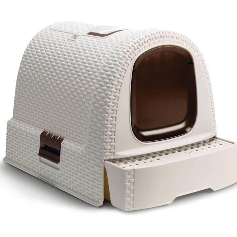 Curver Lettiera Per Gatti Con Copertura 51x385x395 Cm Bianca