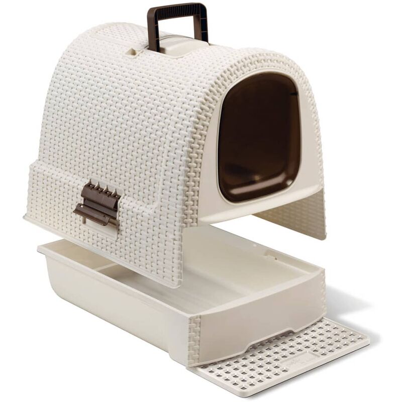 Curver Lettiera Per Gatti Con Copertura 51x385x395 Cm Bianca