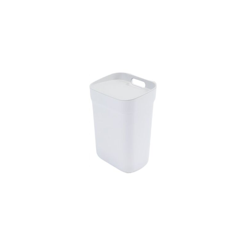 Poubelle Curver, pour le recyclage, 10 litres, blanc.