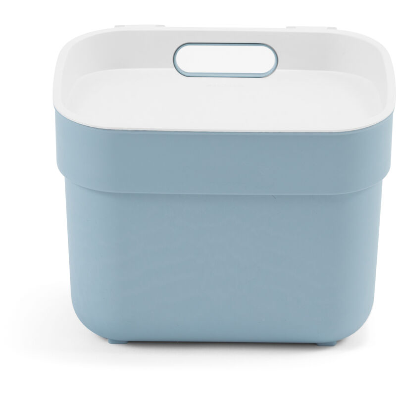 Curver - poubelle a tri ready to collect 5L, 100% recyclé, pour cuisine, bureau, salle de bain, 2518,620,3 cm, Bleu - Bleu