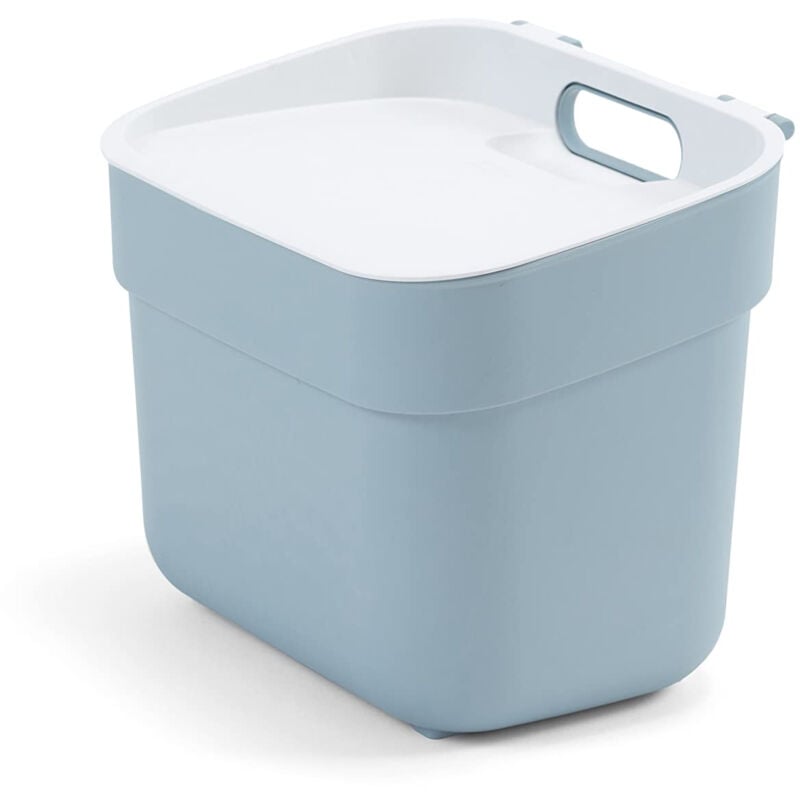 Poubelle à tri ready to collect 5 l, bleu/gris, 100% matière recyclée, 25 18,6 20,3 cm 251950 - Curver