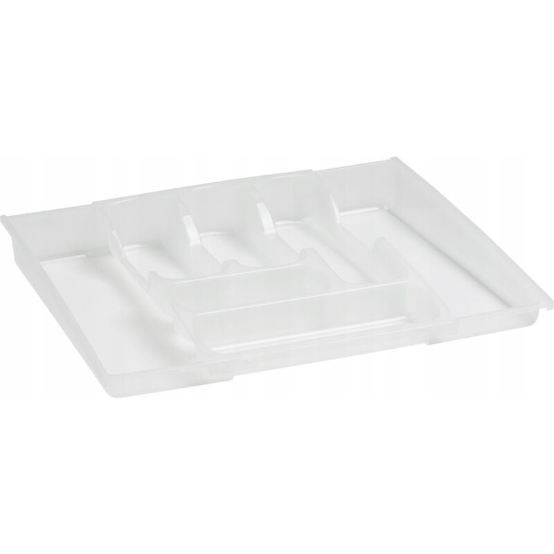 Curver - Ramasse Couverts coulissant 6 à 8 cases, Transparent, Sink Top, 30x42x6,4 cm