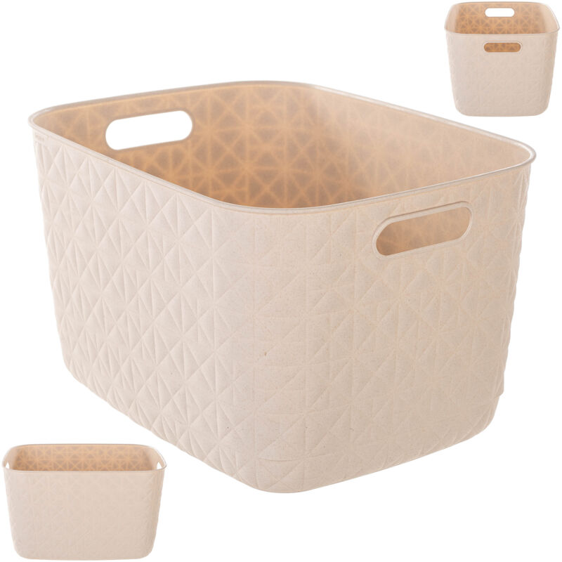 Panier de rangement Curver Softex grand format 19 l blanc craie
