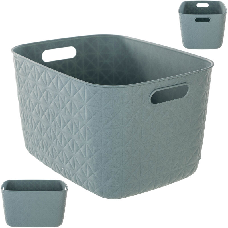Panier de rangement Curver Softex grand format 19 L bleu menthe