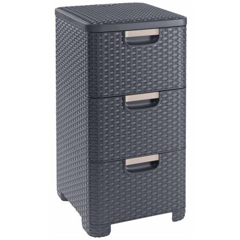 Curver Style Drawer Cabinet 42L Anthracite - Anthracite