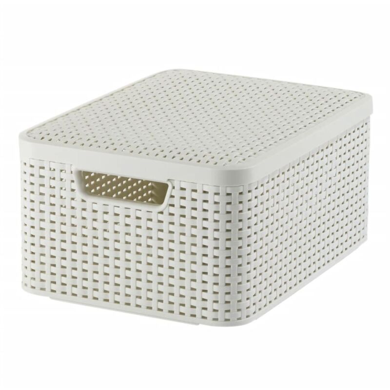 Curver Style M Korb Mit Deckel – Creme, 18 L – Für Küche Und Bad