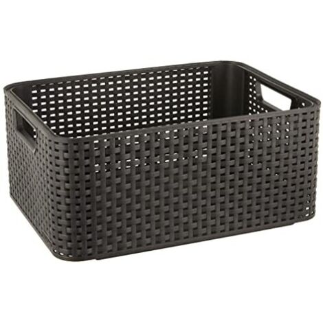 Curver Style M Basket de storage Rattan Grey