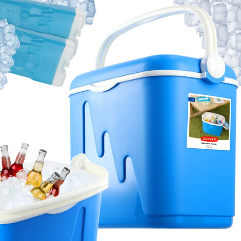 Curver Touristenkühlschrank mit zwei Patronen, 32L, blau