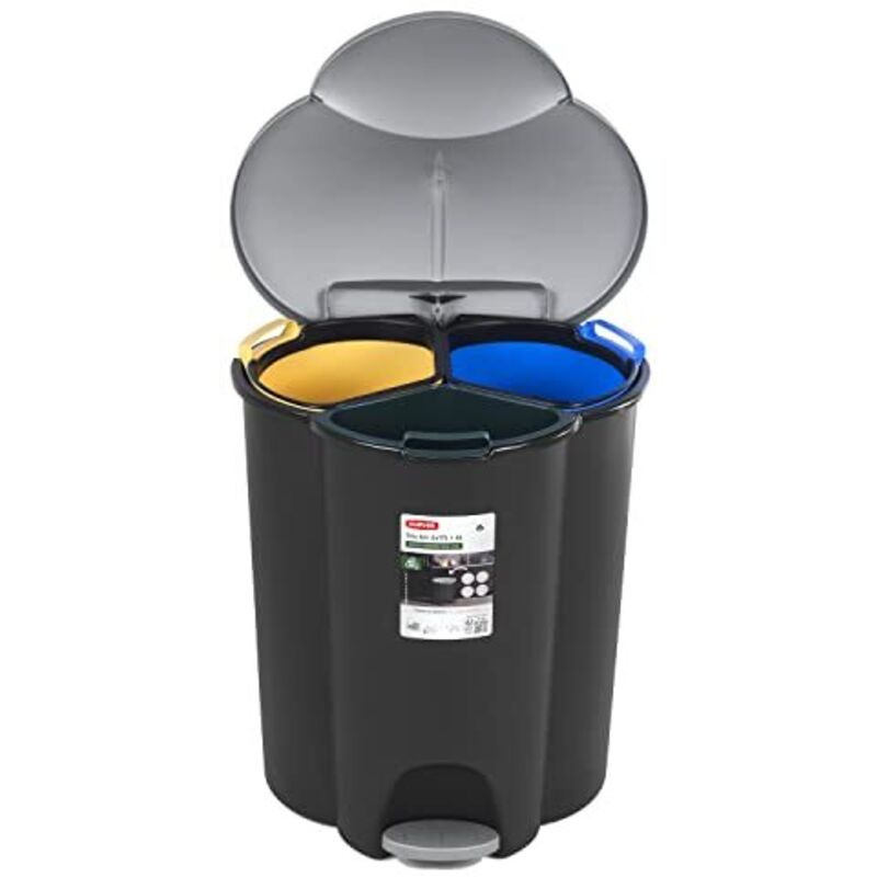 Poubelle de tri sélectif Curver Trio 40L V2