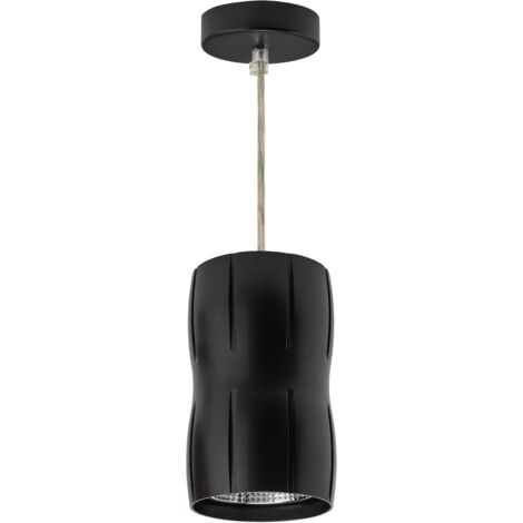 CURVES Suspension alu noir LED intég. 36° 33W 3000K 3300lm ARIC 50697