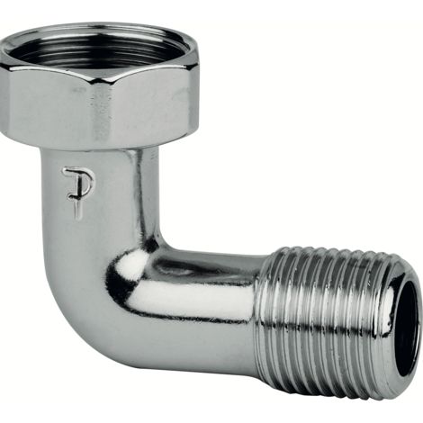 Curvetta per scaldabagno cromata FP Pattaroni F41  1/2”Fx1/2"M