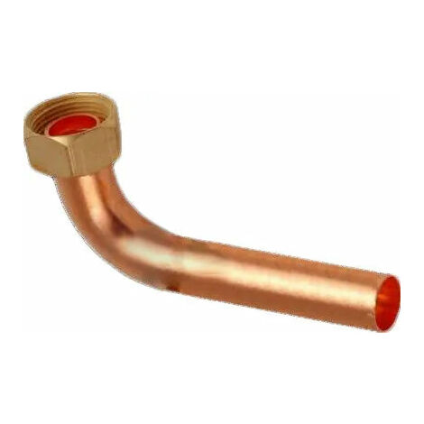 Curvetta Rame Ø14 Con Cartella E Dado 1/2"