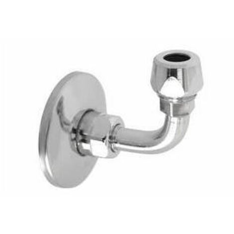 CURVETTA SOTTOLAVABO A 90° COMPLETA E GIREVOLE 1/2 x 3/8 Diam. 10
