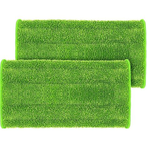 Set 3 Panni Lavabili In Microfibra Per Mocio – Ricambio Per Aspirapolvere 2 In 1 – Colore Verde