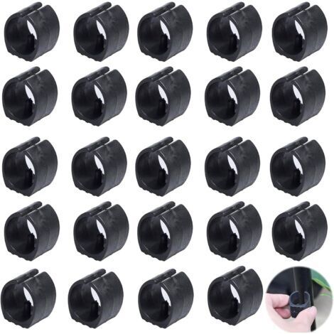 Cuscinetti di serraggio in plastica per tubi di sedie con gambe a U, 24 pezzi (25 mm)