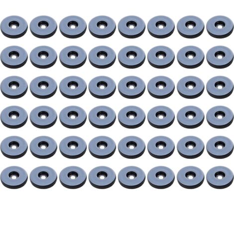 Cuscinetti per mobili, 48 pezzi di cuscinetti rotondi in teflon per mobili, piedini antivibrazione per mobili, (rotondi) 19 mm