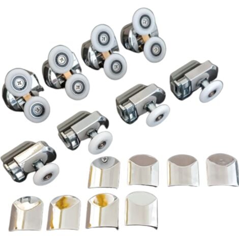 Cuscinetti Ricambio Box Doccia Kit Ruote Anta Vetro Scorrevole - 8 Pezzi