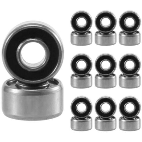 Cuscinetto a sfere a gola profonda in miniatura 693RS 3 mm x 8,4 mm, doppia tenuta, 20 pezzi