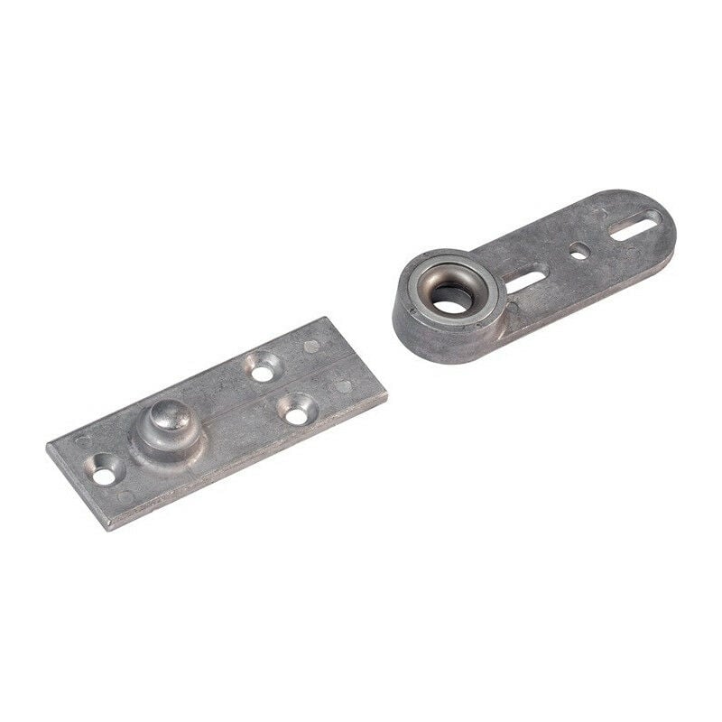 Dormakaba - Staffa a pavimento 8550 per porte a battente, montaggio laterale H.27mm