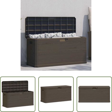 Cuscini -  Baule da Giardino 280 L Marrone