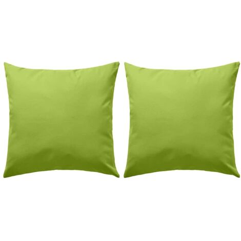 Cuscini da Esterno 2 pz 45x45 cm Verde Mela vidaXL