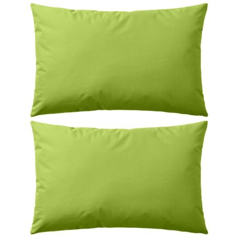 Cuscini da Esterno 2 pz 60x40 cm Verde Mela vidaXL