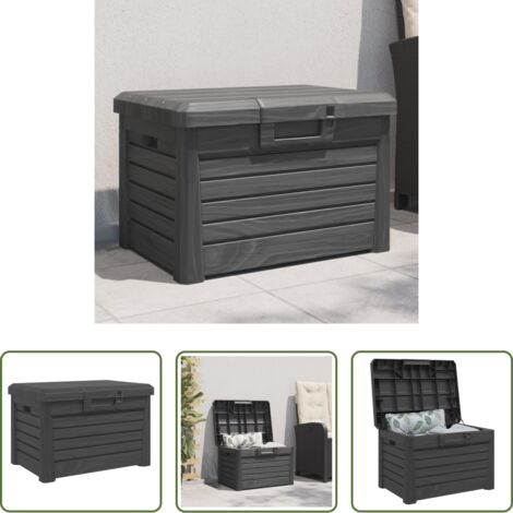 Cuscini da giardino -  Contenitore Cuscini Antracite 73x50,5x46,5 cm in Polipropilene