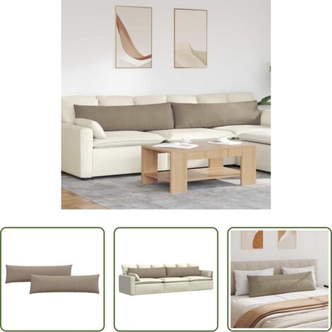 Cuscini in tessuto -  Cuscini da Divano 2 pcs Talpa 145 x 40 cm Tessuto