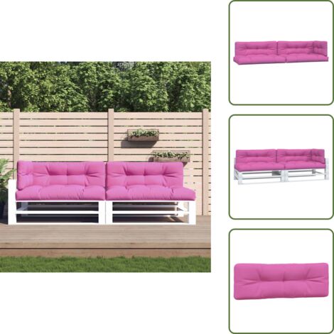 Cuscini in tessuto - vidaXL Cuscini per Pallet 5 pz Rosa in Tessuto - Cuscini rosa