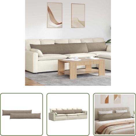 Cuscini moderni -  Cuscini da Divano 2 pcs Talpa 200 x 40 cm Tessuto