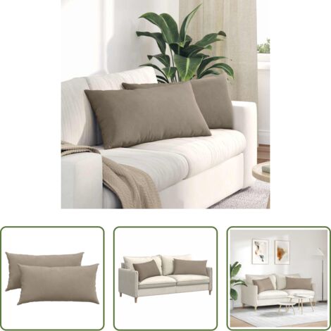 Cuscini moderni -  Cuscini da Divano 2 pcs Talpa 80 x 40 cm Tessuto