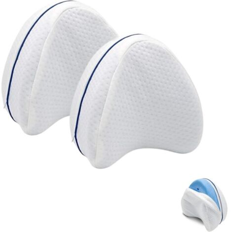 cuscini ortopedici per le gambe. Cuscino ergonomico per sollevare le gambe. Cuscino per ginocchia per dormire su un fianco con memory foam per alleviare dolori a schiena, fianchi, sciatica e articolaz
