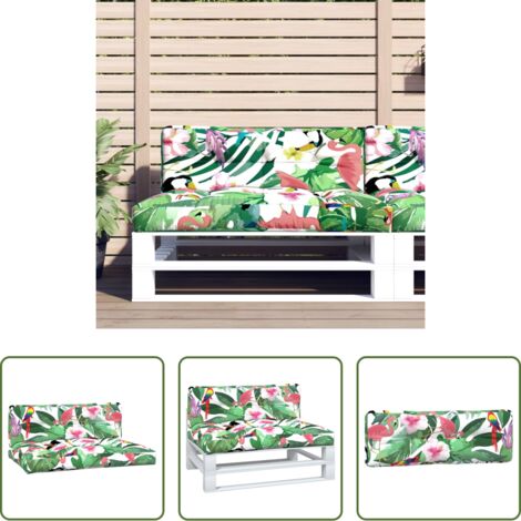 Cuscini per giardino -  Cuscini per Pallet 2 pz Multicolori in Tessuto