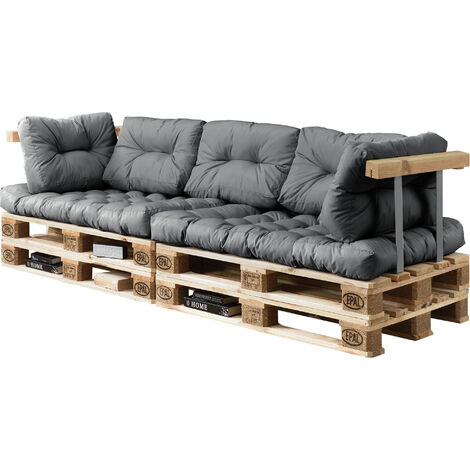 cuscino seduta cuscino schienale Divano paletta euro-sof/á In//Outdoor 7 pezzi crema en.casa Cuscini per paletta euro-sof/á tavolozze
