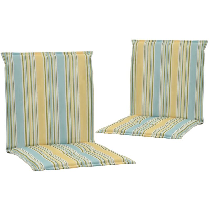 Cuscini per Sedie Giardino 2 pz Multicolori 100x50x3 cm - Multicolore - Vidaxl
