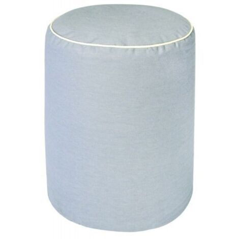 Cuscini Pouf seduta tondo grigio