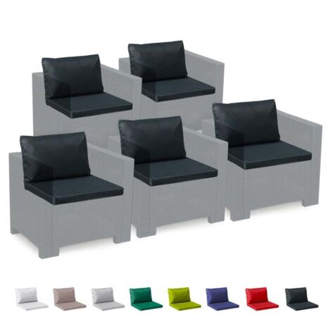 Beo Lounge Set Monaco | Cuscini da esterno traspiranti | Cuscini da giardino con cerniera